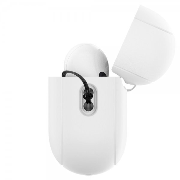 Spigen AirPods Pro 2 Skal Silicone Fit + Strap Vit