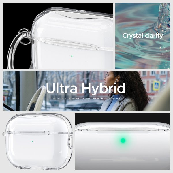 Spigen AirPods Pro 2 Skal Ultra Hybrid Crystal Clear