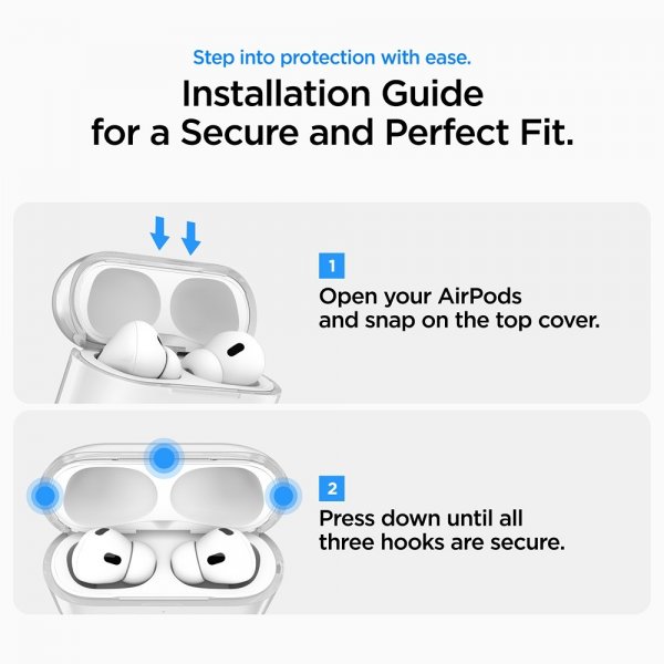 Spigen AirPods Pro 3 Skal Liquid Crystal Crystal Clear