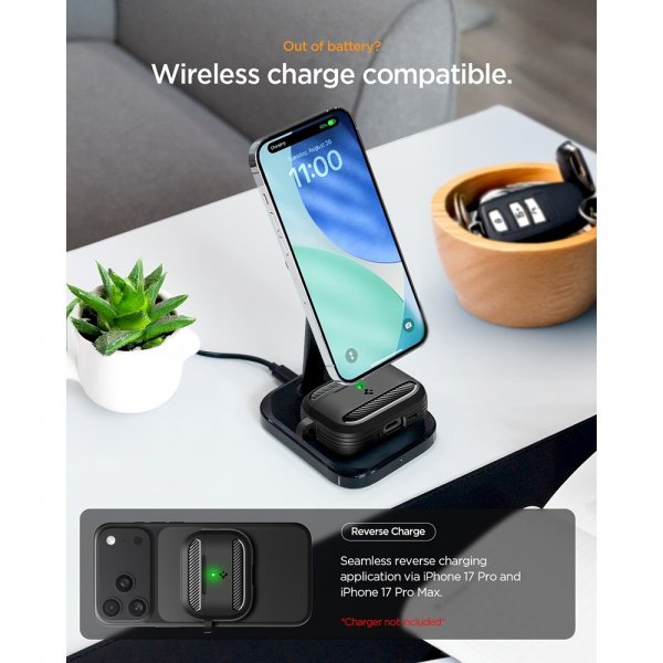 Spigen AirPods Pro 3 Skal Rugged Armor Matte Black
