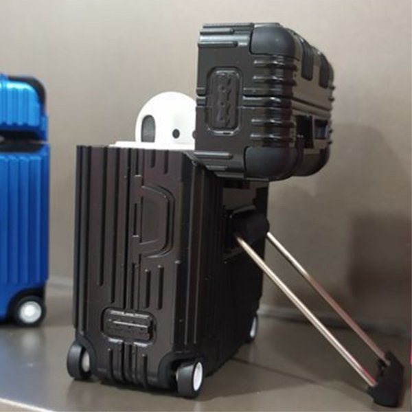 AirPods Pro/AirPods Pro 2 Skal Resväskadesign Svart