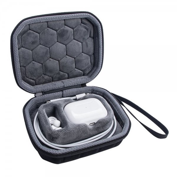 AirPods Pro/AirPods Pro 2 Väska med Dragkedja Svart