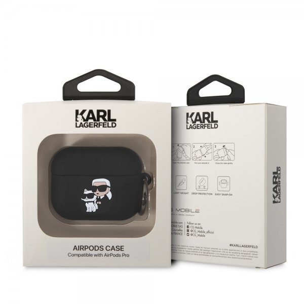 Karl Lagerfeld AirPods Pro Skal 3D Logo Svart