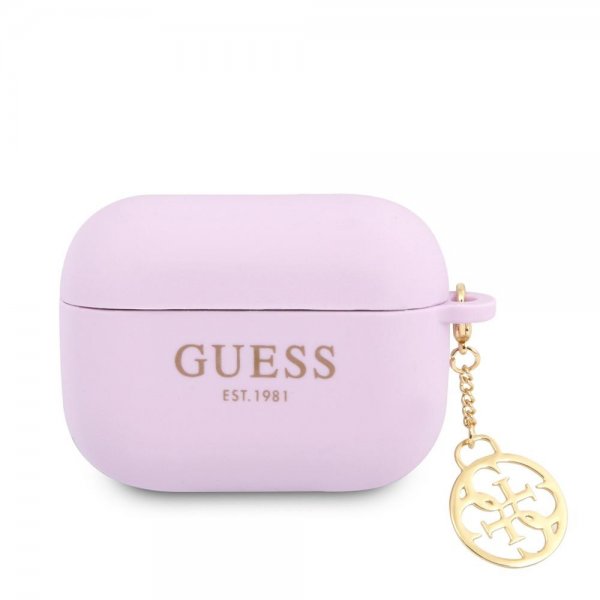 Guess AirPods Pro Skal Classic Logo 4G Charm Lila