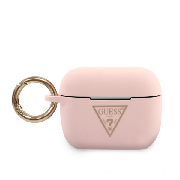 Guess AirPods Pro Skal Gold Triangle Rosa