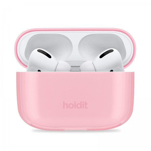 holdit AirPods Pro/AirPods Pro 2 Skal Seethru Bright Pink