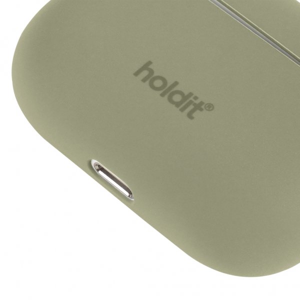 holdit AirPods Pro/AirPods Pro 2 Skal Silikon Khaki Green