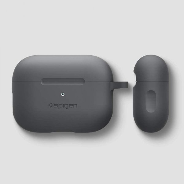 Spigen AirPods Pro Skal Silicone Fit Charcoal