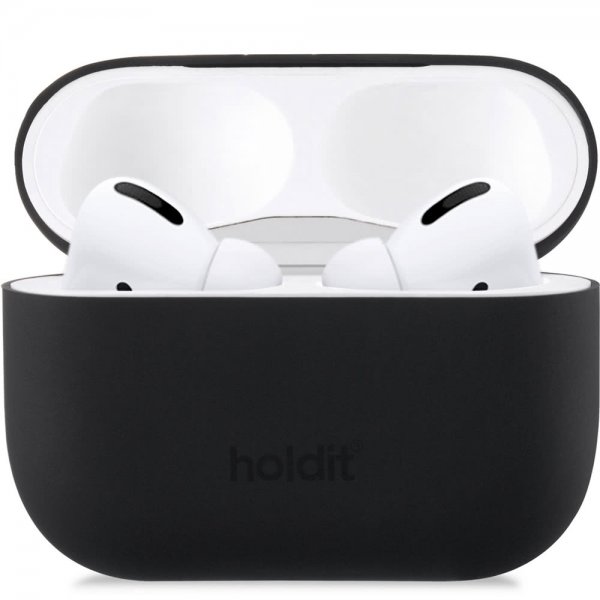 holdit AirPods Pro/AirPods Pro 2 Skal Silikon Svart