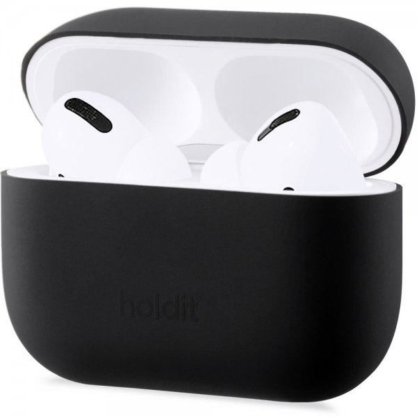 holdit AirPods Pro/AirPods Pro 2 Skal Silikon Svart