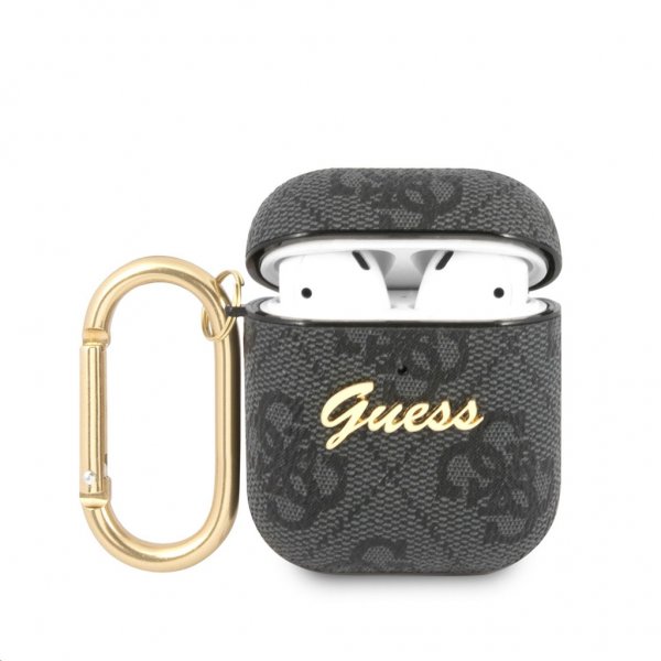 Guess AirPods (1/2) Skal 4G Script Grå