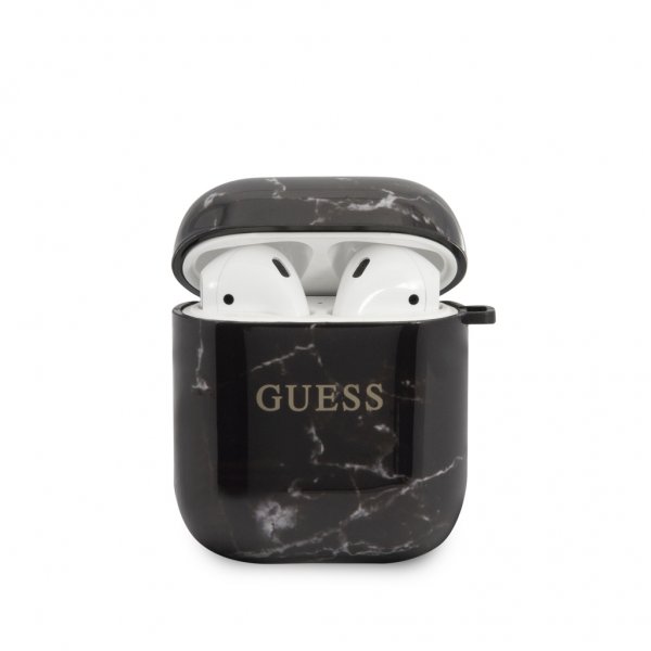 Guess AirPods (1/2) Skal Marble Svart