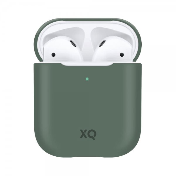 Xqisit AirPods (1/2) Skal Silicone Case Grön