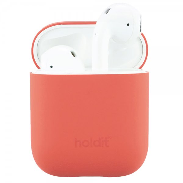 holdit AirPods (1/2) Skal Silikon Nygård Coral