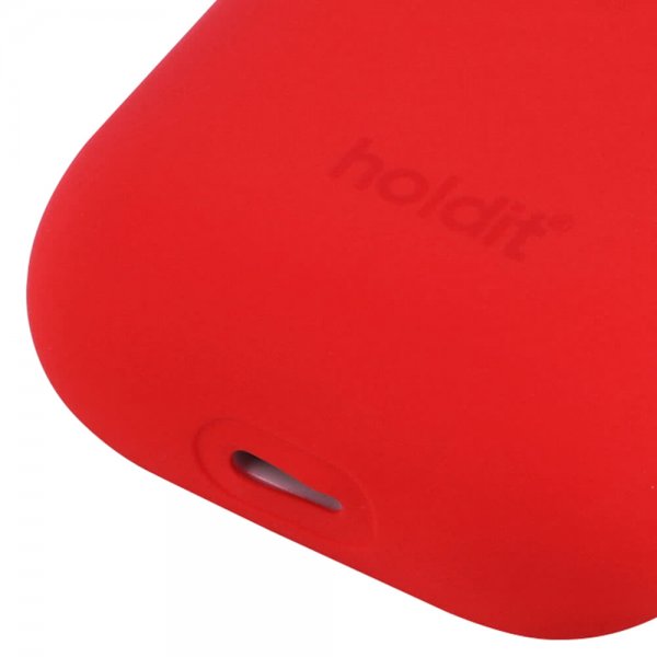 holdit AirPods (1/2) Skal Silikon Nygård Ruby Red
