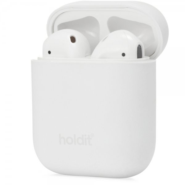 holdit AirPods (1/2) Skal Silikon Nygård Vit