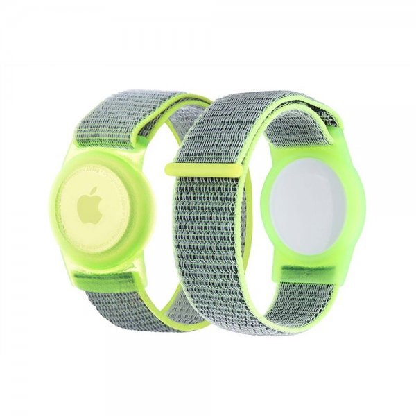 Mobile Origin AirTag Armband Nylon Grön