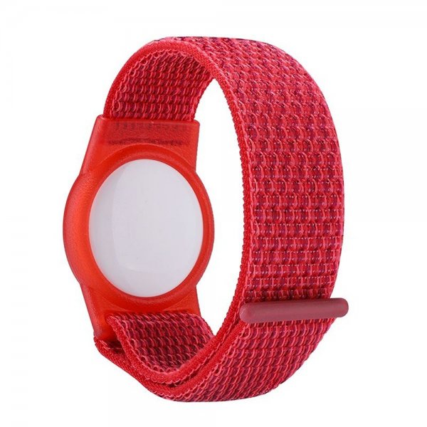 Mobile Origin AirTag Armband Nylon Röd