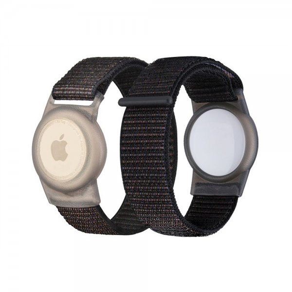 Mobile Origin AirTag Armband Nylon Svart