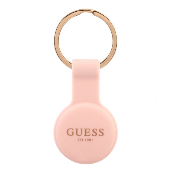 Guess AirTag Hållare med Logo Rosa