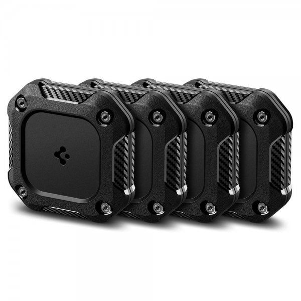 Spigen AirTag Hållare Tough Armor IP 4-pack Svart