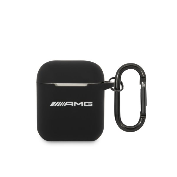 AMG AirPods 1/2 Skal Liquid Silicone Svart