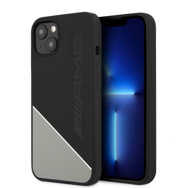 AMG iPhone 13 Skal Liquid Silicone Two Tone Grå