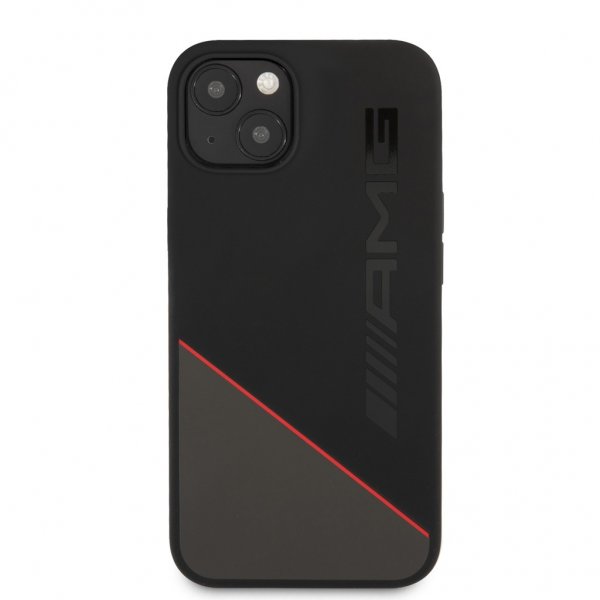 AMG iPhone 13 Mini Skal Liquid Silicone Two Tone Svart