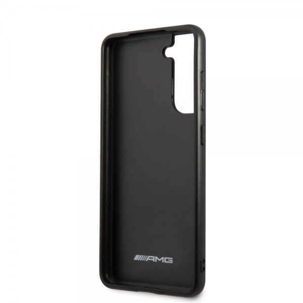 AMG Samsung Galaxy S21 FE Skal Leather Stripe Carbon Svart