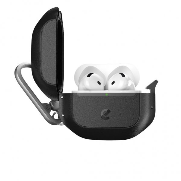 KeyBudz AirPods 4 Skal ElementProof Series Carbon Black