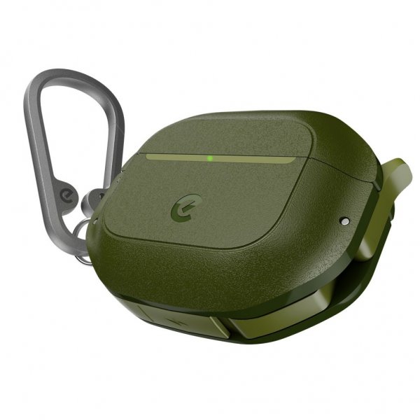 KeyBudz AirPods 4 Skal ElementProof Series Forest Green