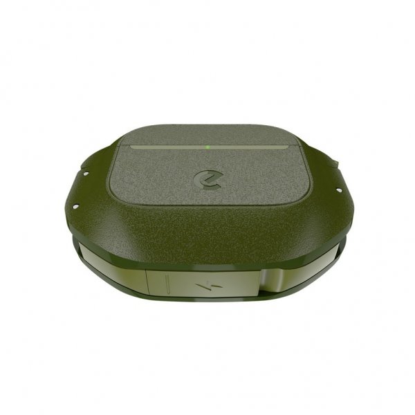 KeyBudz AirPods 4 Skal ElementProof Series Forest Green