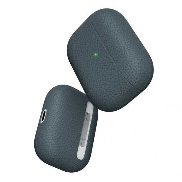 KeyBudz AirPods Pro Skal PodSkinz Äkta Läder Skiffer