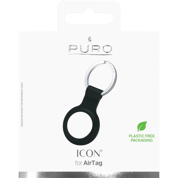 Puro Apple AirTag Hållare Icon Svart