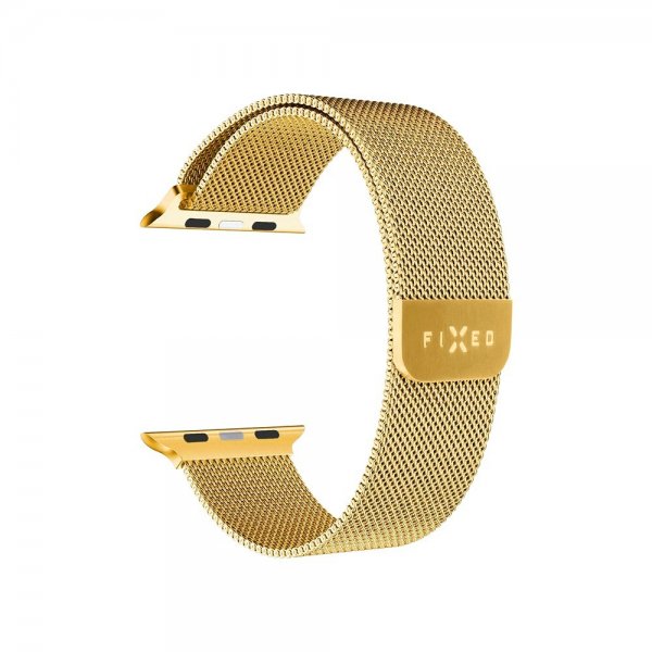 Fixed Apple Watch 38/40/41/42mm Armband Mesh Strap Guld