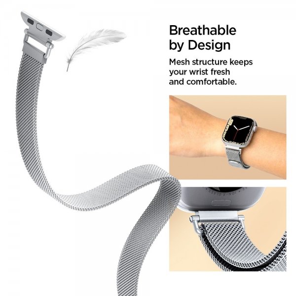 Spigen Apple Watch 38/40/41/42mm Armband WBM4 Silver