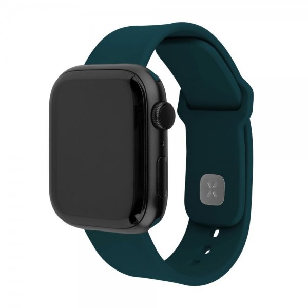 Fixed Apple Watch 38/40/41/42mm Armband Silicone Sporty Strap Mörkgrön