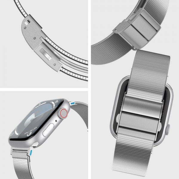 Spigen Apple Watch 38/40/41/42mm Armband Sleek Link Silver