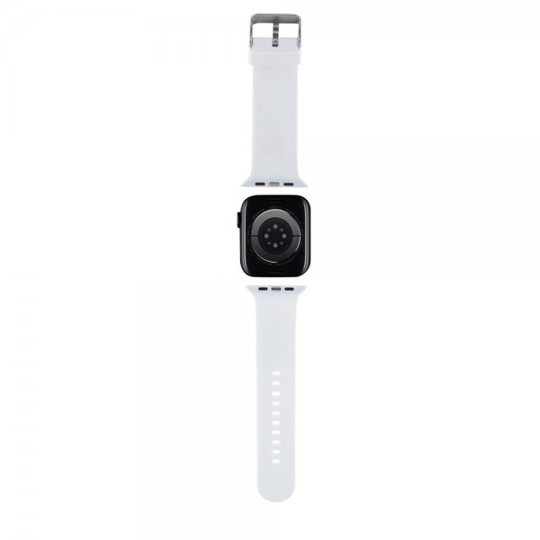 Karl Lagerfeld Apple Watch 38/40/41/42mm Armband Rubber NFT Choupette Vit