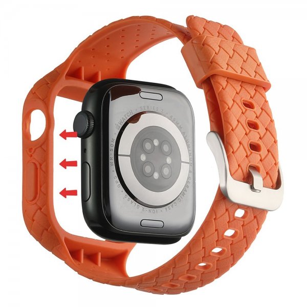 Apple Watch 41mm Armband Vävtextur Orange