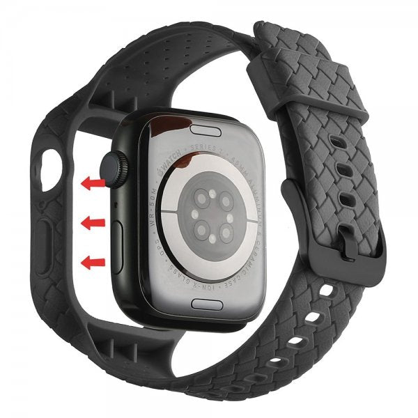Apple Watch 41mm Armband Vävtextur Svart