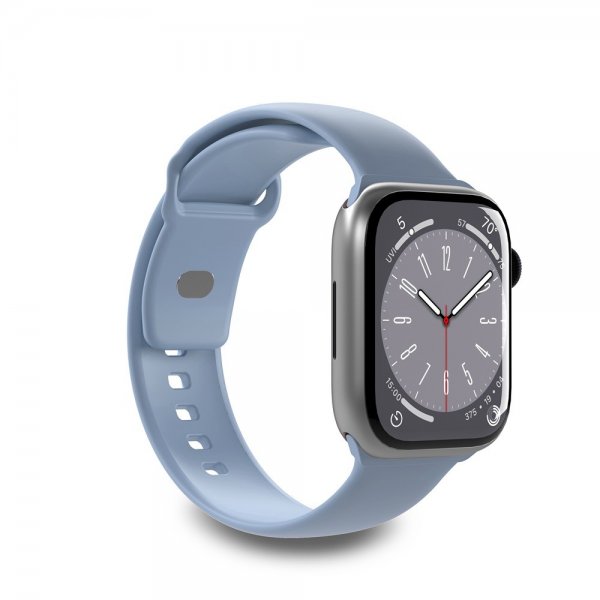 Puro Apple Watch 44/45/46mm/Apple Watch Ultra Armband ICON Silicone Band Powder Blue