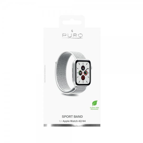 Puro Apple Watch 42/44/45mm Armband Sport Band Vit