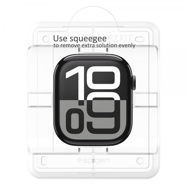 Spigen Apple Watch 42mm (Series 10/11) Skärmskydd EliteShield EZ Fit 2-pack