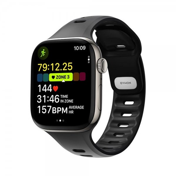 Nomad Apple Watch 44/45/46mm Armband Tempo Band Svart