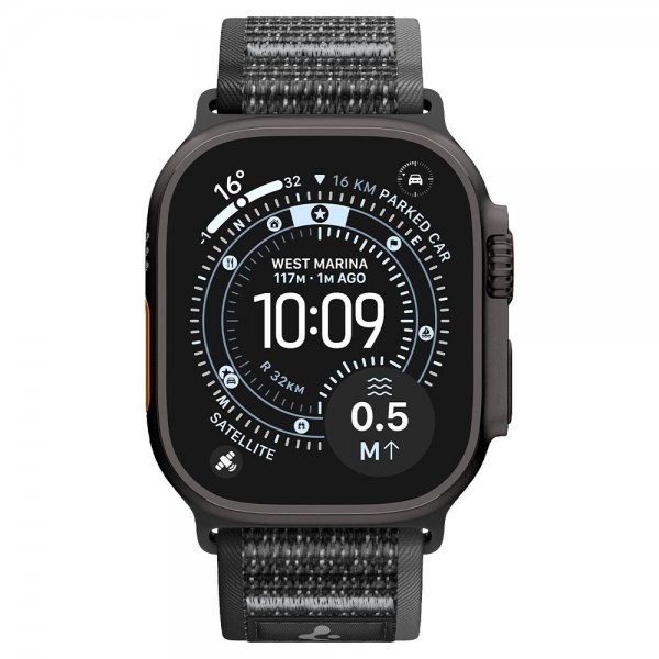 Spigen Apple Watch 44/45/46mm/Ultra 49mm Armband Athlex Air 2 Active Black Gray