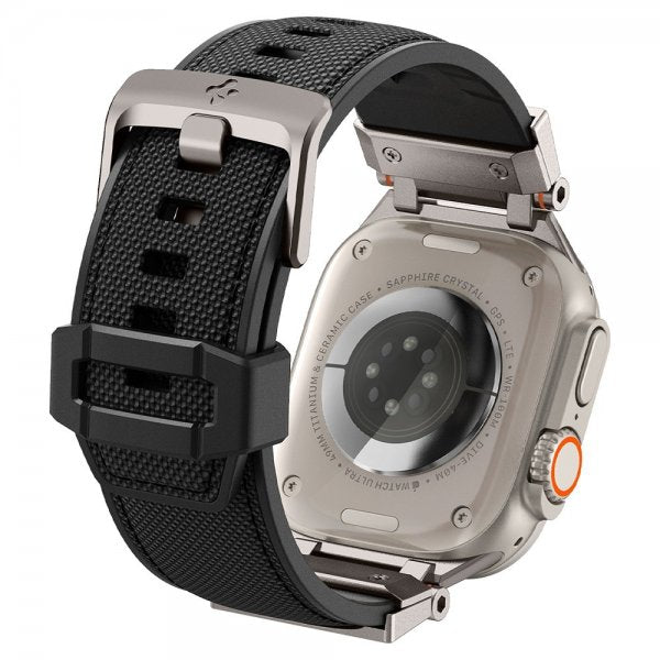 Spigen Apple Watch 44/45/46/49mm Armband DuraPro Armor Svart