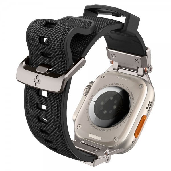 Spigen Apple Watch 44/45/46/49mm Armband DuraPro Armor Svart