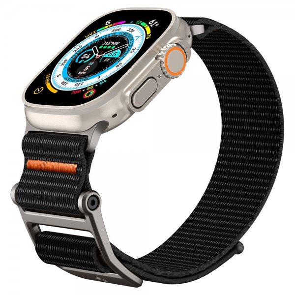 Spigen Apple Watch 44/45/46mm/Ultra 49mm Armband DuraPro Flex Svart