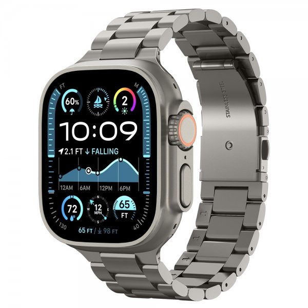 Spigen Apple Watch 44/45/46mm/Ultra 49mm Armband Modern Fit Titanium Natural Titanium
